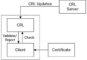 Verify the certificate through CRL [10].
